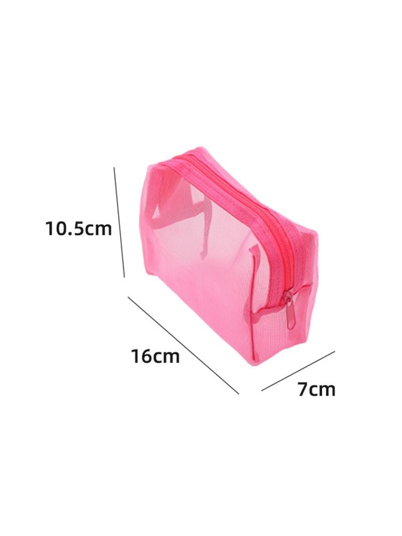 Portable Mesh Makeup Bag Organizer for Lipsticks & Accessories